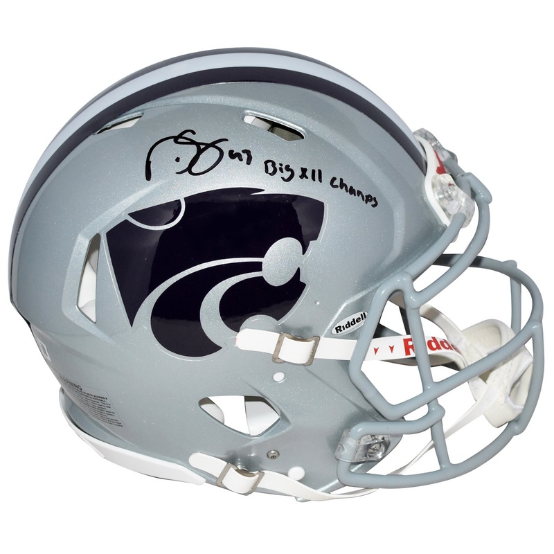 DARREN SPROLES SIGNED KANSAS STATE WILDCATS AUTHENTIC SPEED HELMET BECKETT