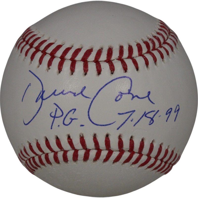 David Cone Autographed New York Yankees OML Baseball 7/18/99 PG Beckett 50121