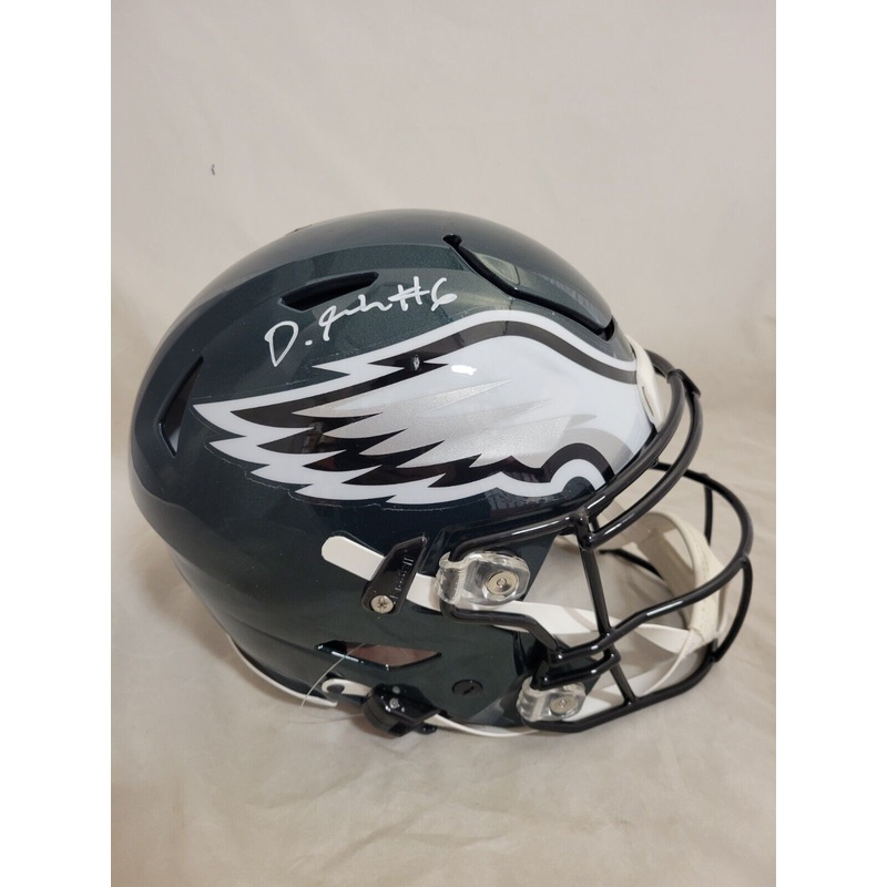 DEVONTA SMITH SIGNED PHILADELPHIA EAGLES SPEEDFLEX HELMET FANATICS
