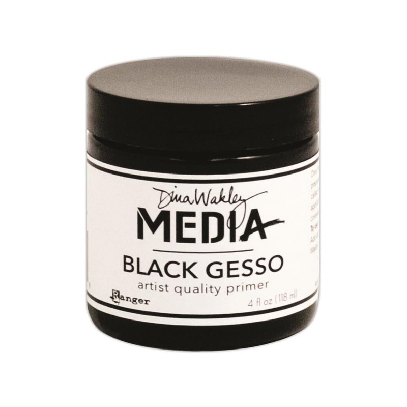 Dina Wakley Media Gesso 4oz Jar Black