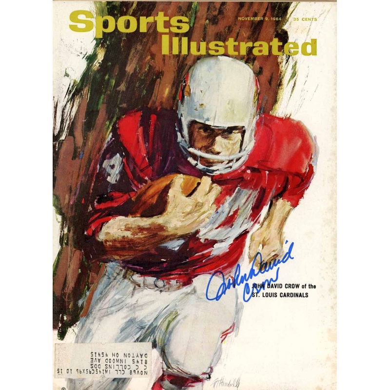 John David Crow Signed Magazine Cardinals Sports Illustrated 11/9/1964 BAS 50711