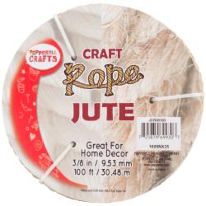 Jute Craft Rope .375X100′ Natural