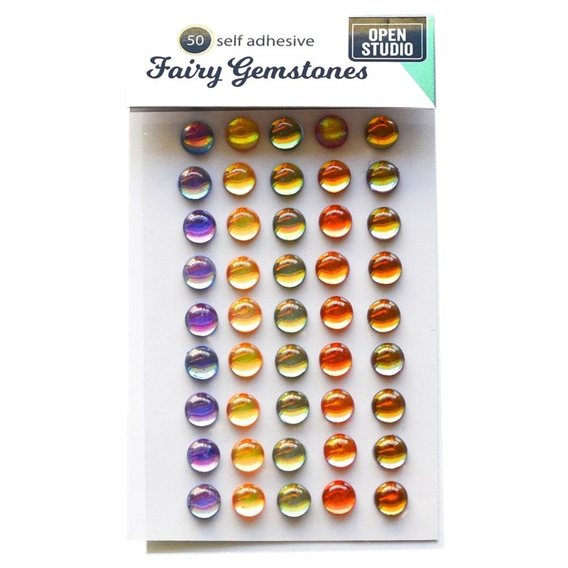 Memory Box Self-Adhesive Fairy Gemstones 50/Pkg Treasure Chest