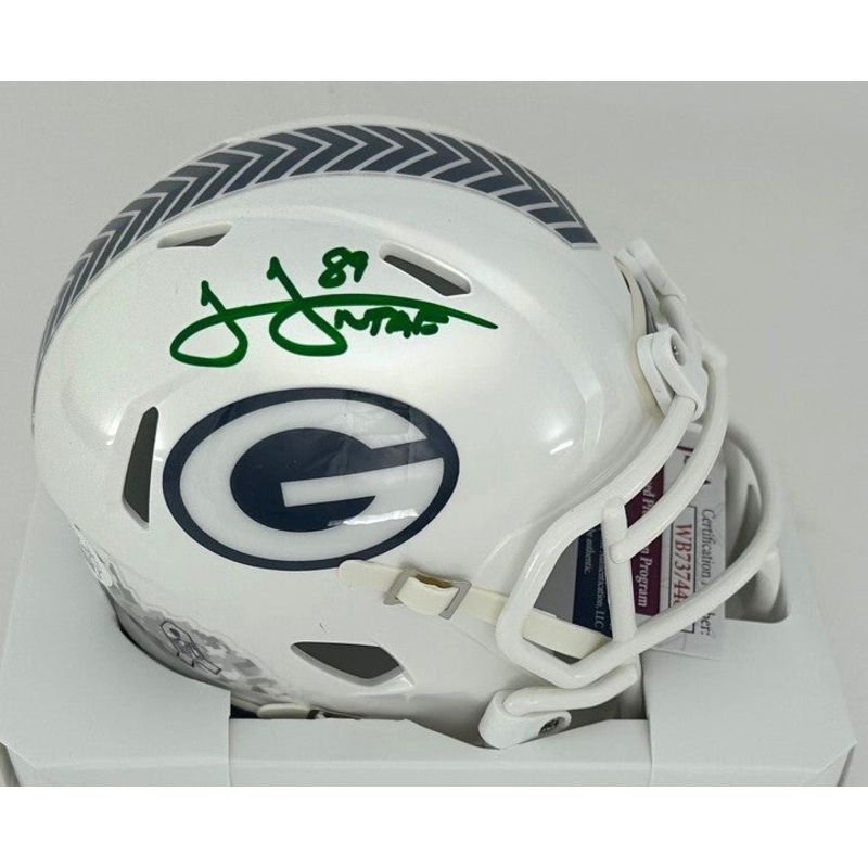 Packers JAMES JONES Signed Riddell 2024 SALUTE Speed Mini Helmet AUTO – JSA