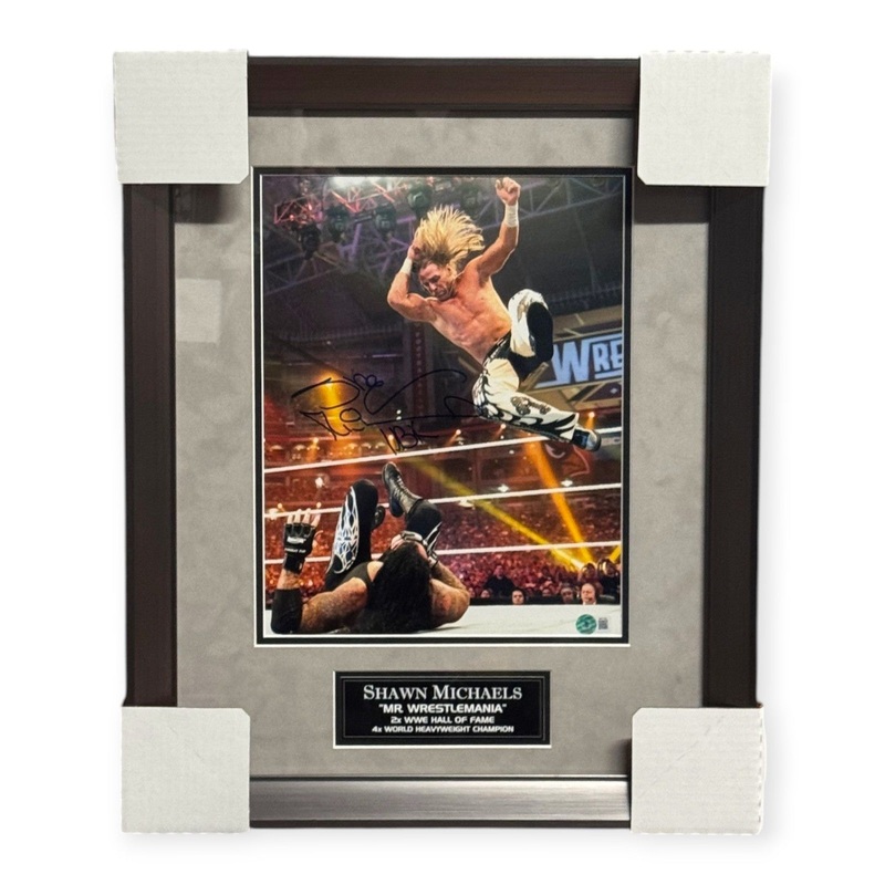 Shawn Michaels WWE Signed Autographed 11×14 Photograph Framed To 16×20 Beckett