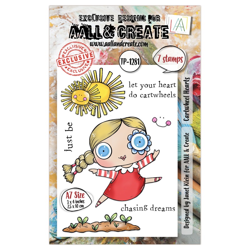 #TP-1281 – A7 Stamp Set – Cartwheel Hearts