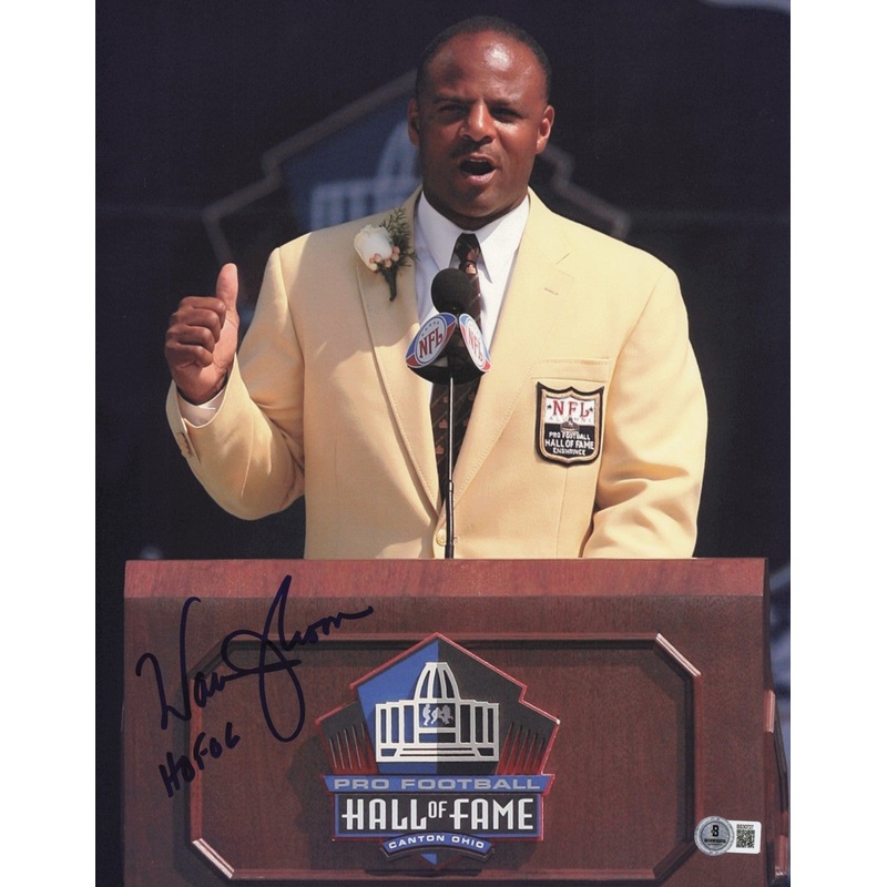 Warren Moon Autographed 11×14 Photo Houston Oilers HOF 06 Beckett QR #SB30727
