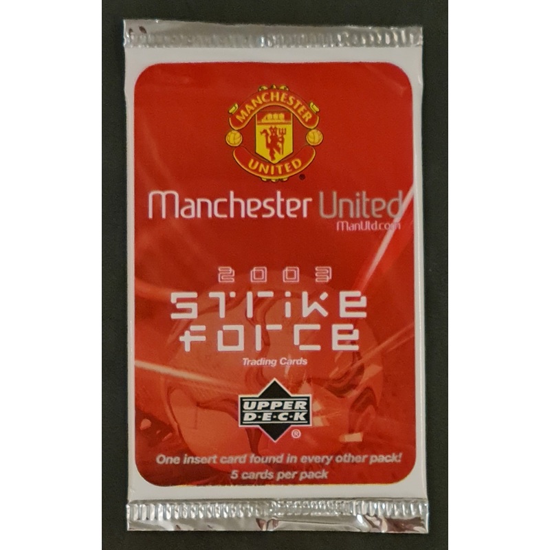 2003 Upper Deck Manchester United Strike Force Sealed Trading Card Pack