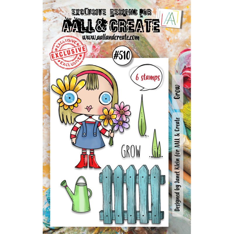 #510 – A7 Clear Stamp Set – Grow