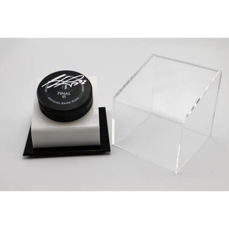 Gabriel Landeskog Colorado Avalanche Signed Hockey Final Puck w/Display Case JSA