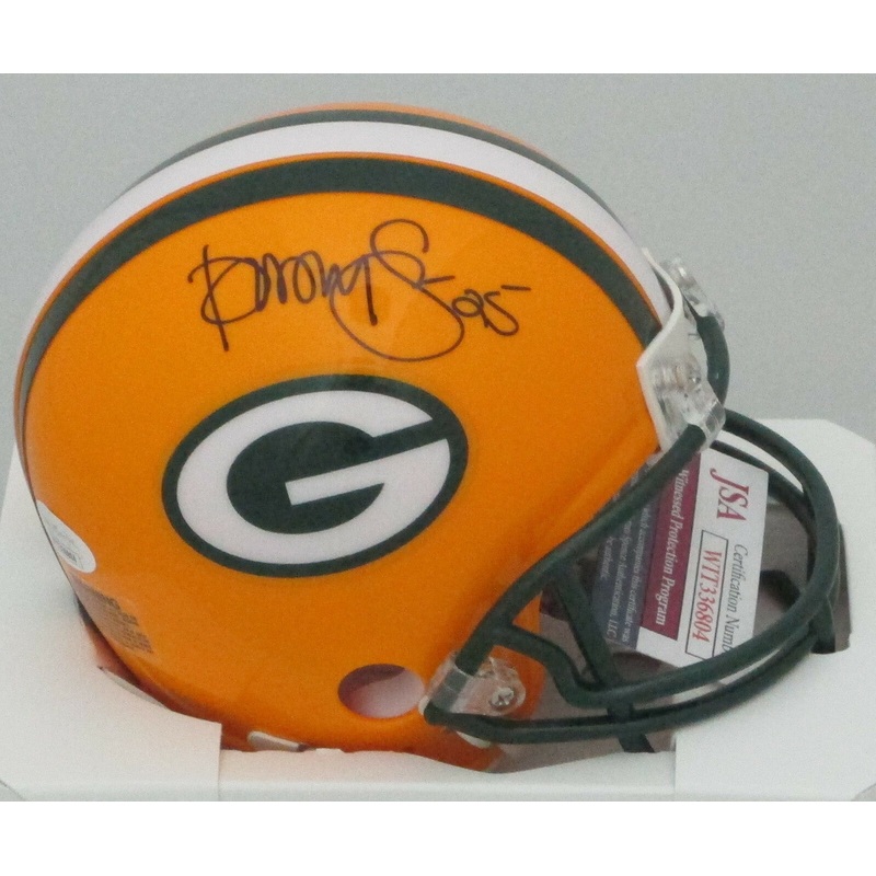 Packers SB XXXI Champ DORSEY LEVENS Signed Riddell Mini Helmet AUTO – JSA
