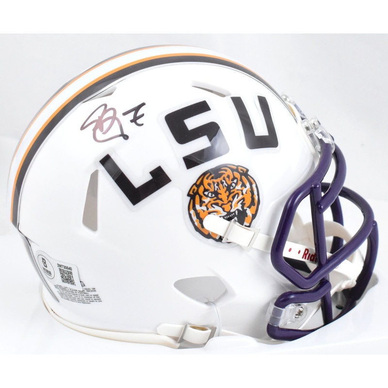 Patrick Peterson Signed LSU Tigers White Speed Mini Helmet – Beckett W Hologram