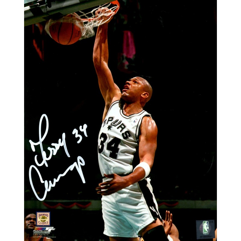 SA Spurs TERRY CUMMINGS Signed 16×20 Photo #1 AUTO 2 x All Star – 1983 ROY