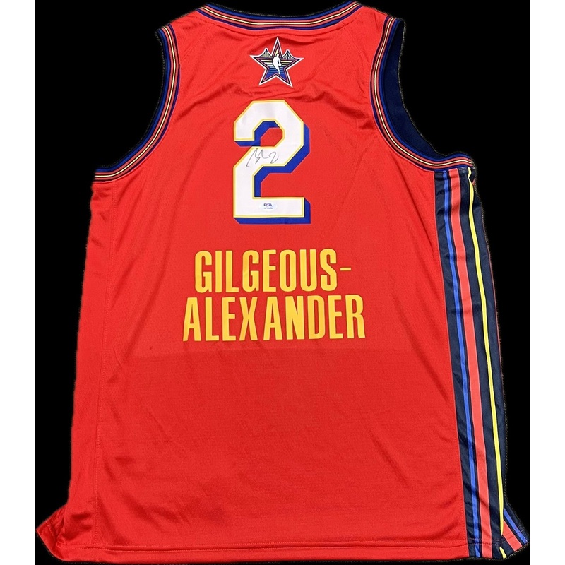 Shai Gilgeous-Alexander Signed All-Star Jersey PSA OKC Thunder Autographed