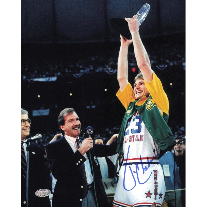 Tom Chambers Autographed Signed 8×10 Photo Seattle Supersonics MCS Holo #87414