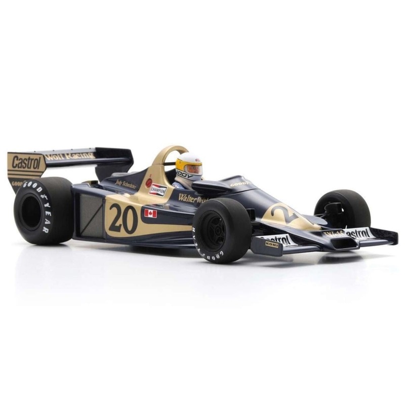 Wolf WR1 No.20 Winner Monaco GP 1977 – Jody Scheckter – With Acrylic Cover – 1:18 Scale Resin Model Car