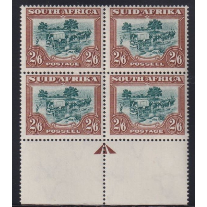 1950 2/6 HEATWAVE EFFECT  UM BOTTOM ARROW BLOCK  – SACC 120b