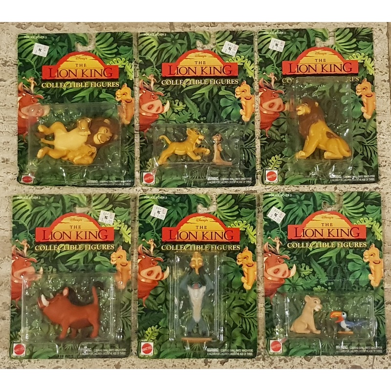1994 Lion King Collectible Vinyl Figures Set