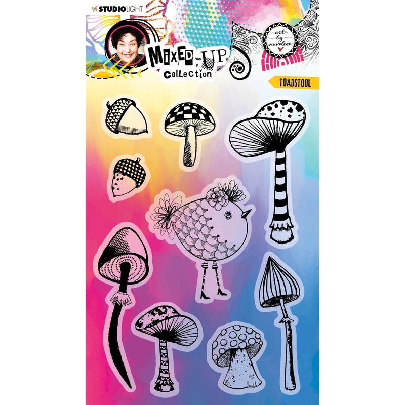 ABM Clear Stamp Toadstool Mixed-Up Collection 148x210x3mm 9 PC nr.285