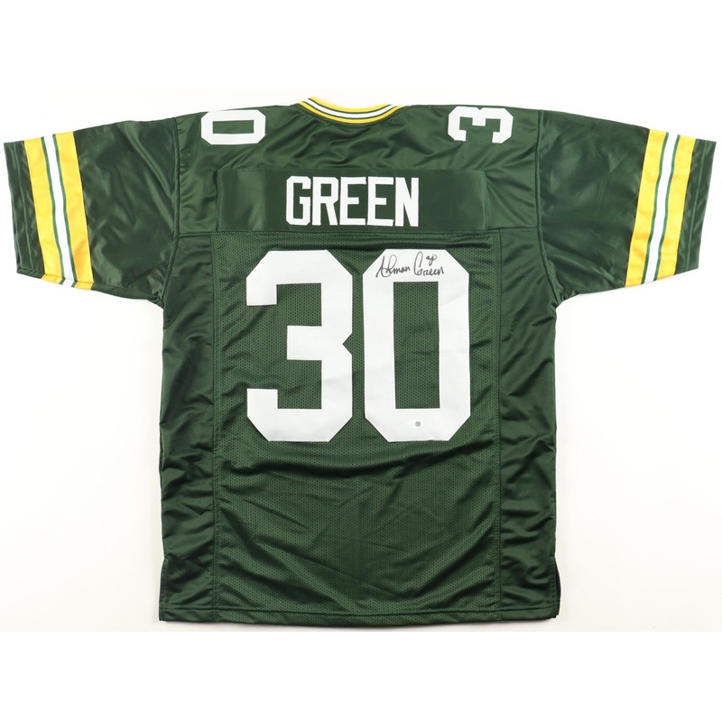 Ahman Green Signed Packers Jersey (JSA) Green Bay 3rd Rnd. Pick 1998 NFL Draft