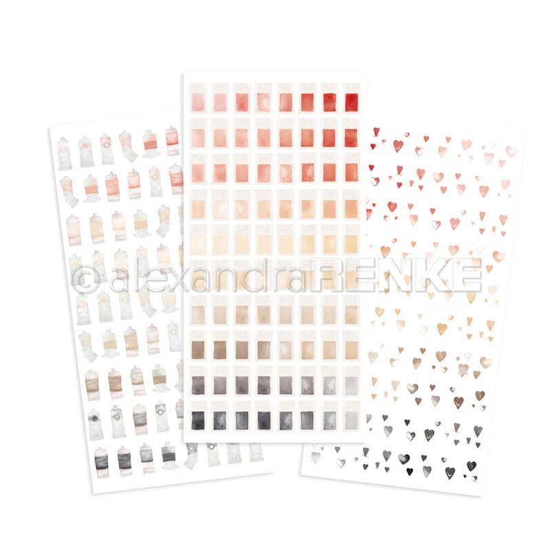 Alexandra Renke Rub-On Colour Wonder Red-Beige-Black
