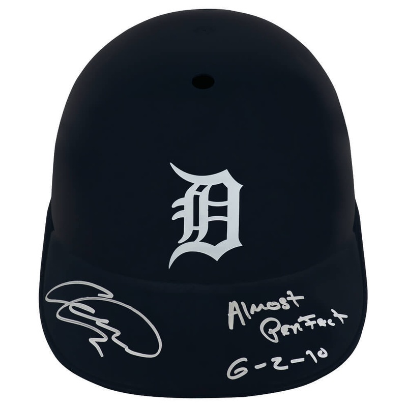 Armando Galarraga Signed Tigers Souvenir Replica Batting Helmet w/INSC -(SS COA)