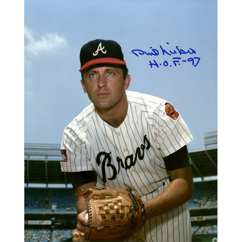 Atlanta Braves Hall of Famer PHIL NIERKO Signed 8×10 AUTO Photo #3 w/ HOF ’97
