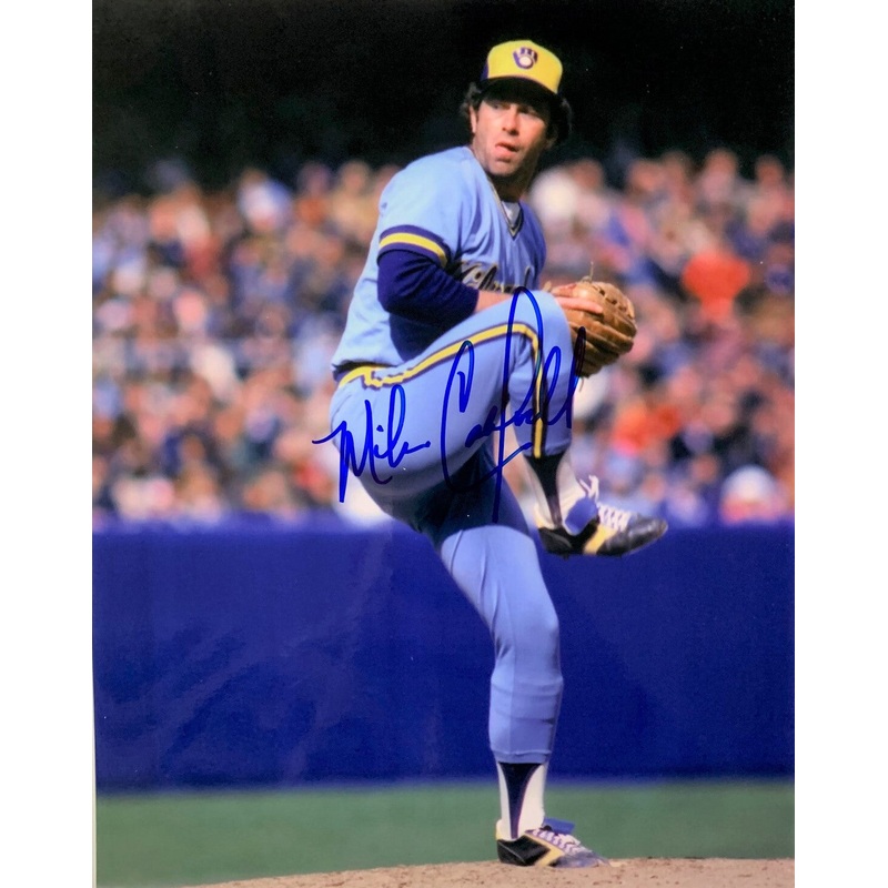 Brewers MIKE CALDWELL Signed 8×10 Photo #5 AUTO – 1982 World Series Brewers