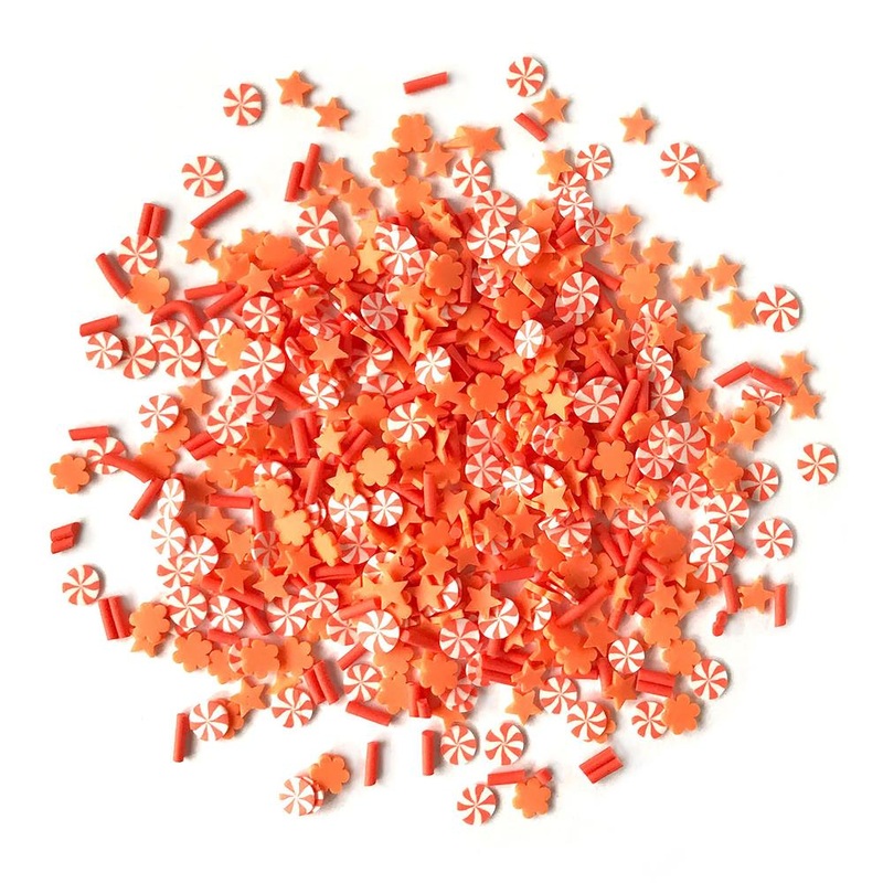 Buttons Galore Sprinkletz Embellishments 12g Orange Crush