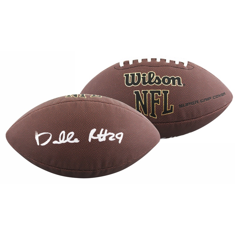 Jets Darrelle Revis Authentic Signed Wilson Super Grip Football BAS Witnessed