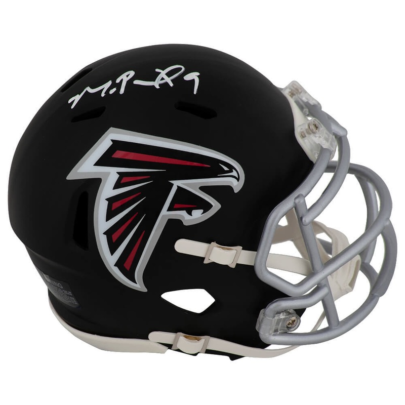 Michael Penix Jr. Signed Falcons Riddell Speed Mini Helmet (SCHWARTZ SPORTS COA)