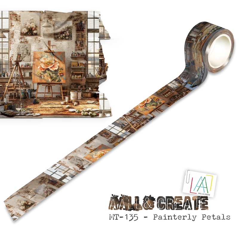 #MT-135 – Washi Tape – Painterly Petals (Layer-It-Up!)