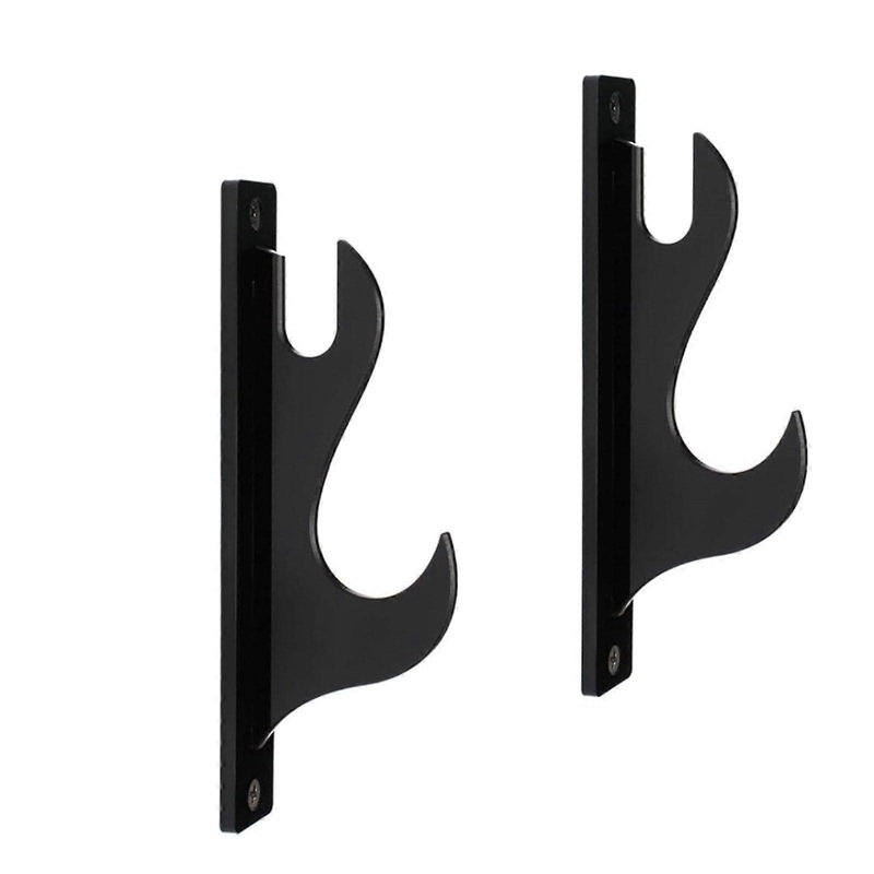 Multipurpose sword stand, adjustable length, stable wall mount, accessories for home use 2 pairs, black