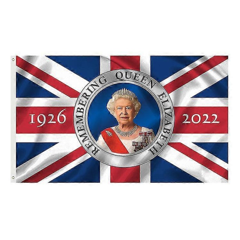 Queen Elizabeth Ii Memorial Flag 1926-2022god Save The Queen