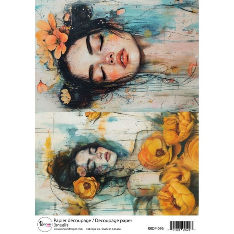 Ronron designs -Papier de riz: Sensualit