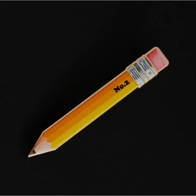 Yellow Pencil v2 Enamel Pin