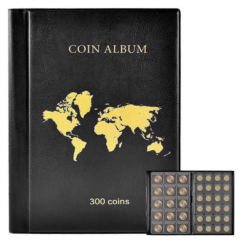 300 Pockets Coin Collection Book Coin Collection Holder Album Commemorative Coin Organizer Storage
