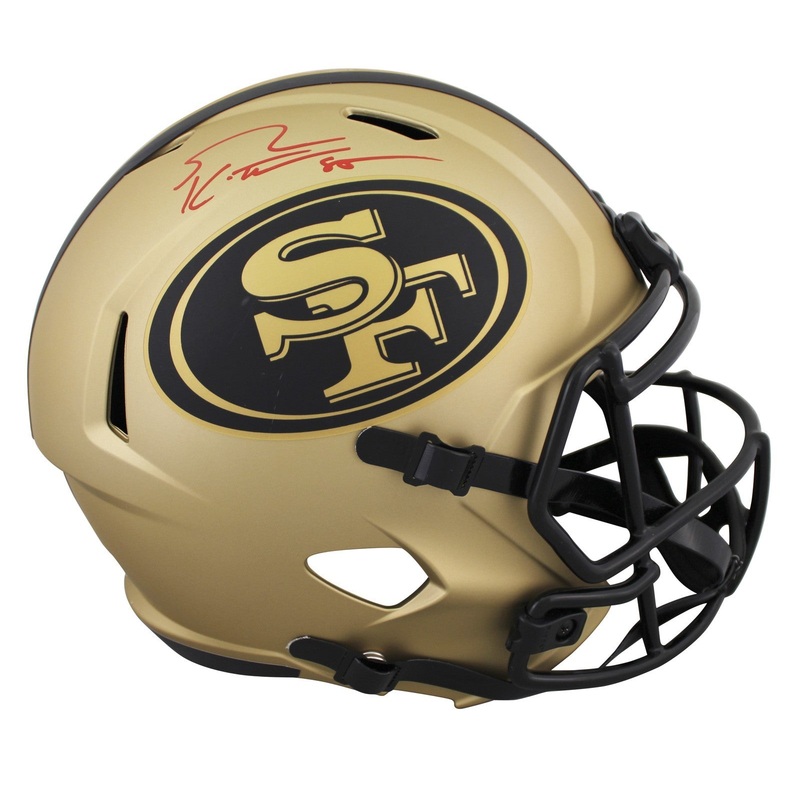 49ers George Kittle Signed Rave Full Size Speed Rep Helmet BAS Witnessed