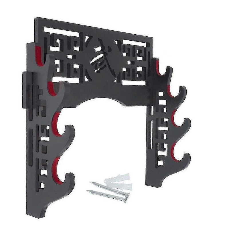 Portable Sword Rack Wall Mounted Samurai Sword Display Rack Hanger and Standard Sword