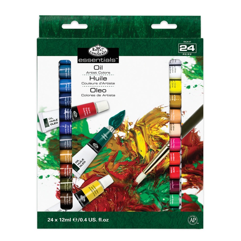 Royal & Langnickel Essentials 12ml Artist Paint Pack, Oil Color – 24 Colors