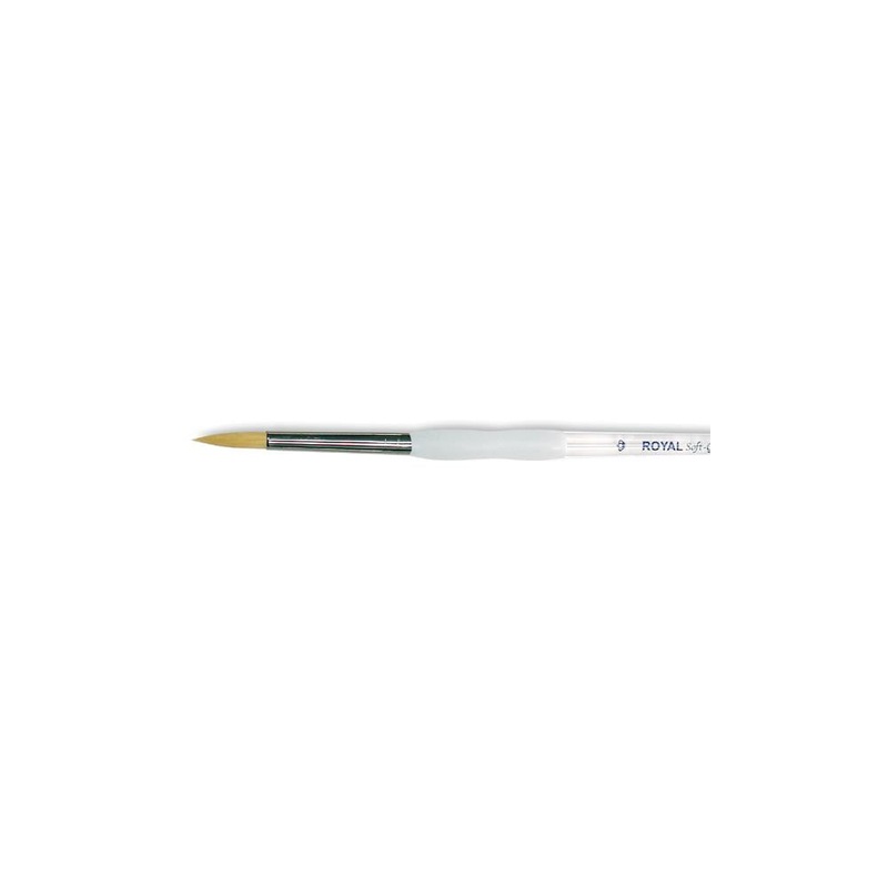Royal Langnickel Soft-Grip Golden Taklon Round Brush Size 10/0