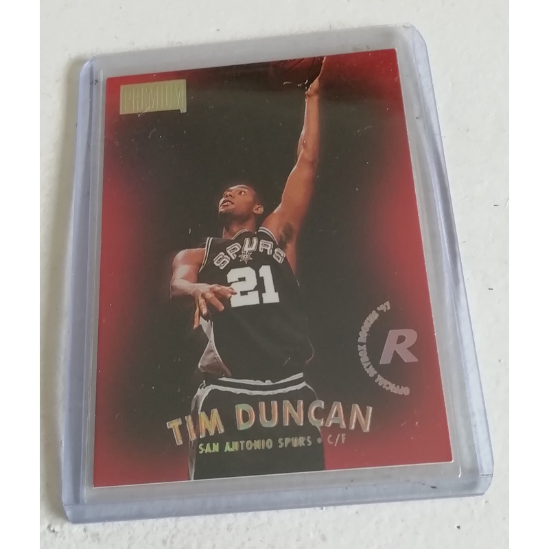 1997-98 Skybox Premium Tim Duncan #112 Rookie Trading Card
