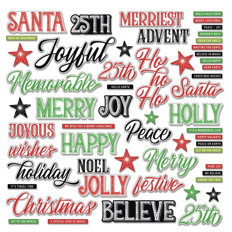 49 And Market Chipboard Words Christmas Spectacular 2023