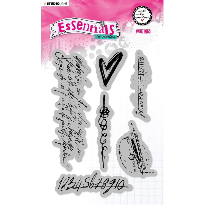 Art By Marlene Cling Stamp Writings Essentials 105x148mm nr.79