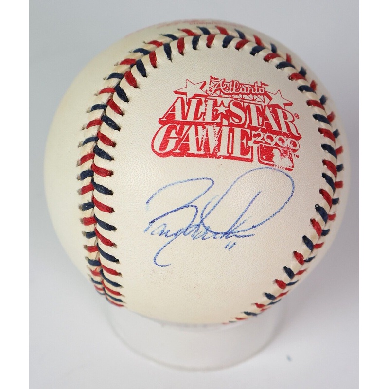 Barry Larkin Autographed Official 2000 MLB All-Star Baseball JSA COA