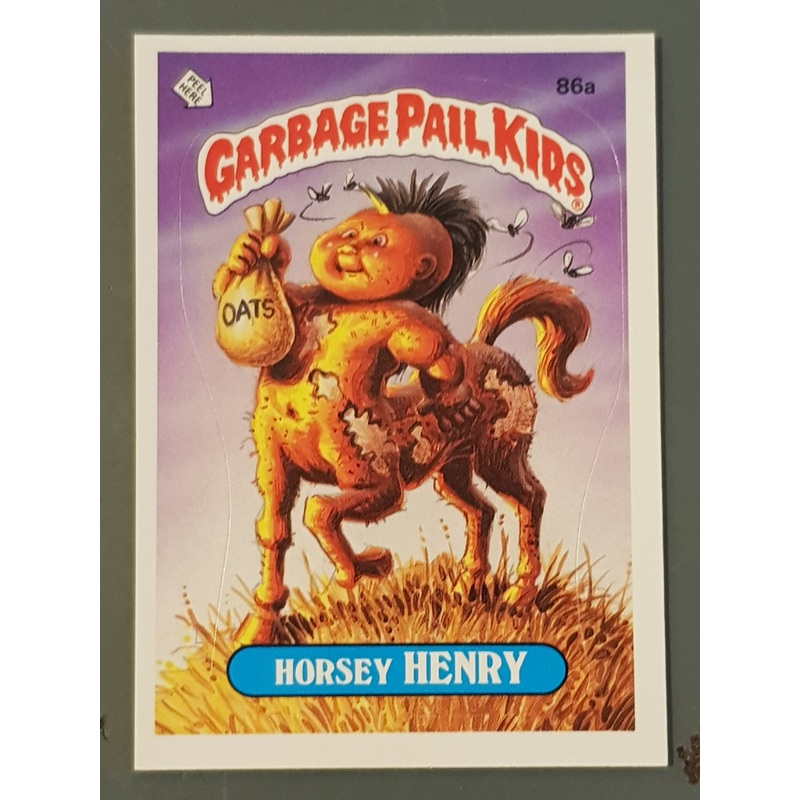 Garbage Pail Kids Original Series 3 #86a – Horsey Henry Sticker