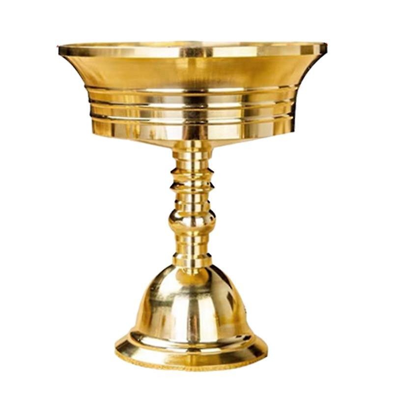 Handmade Ghee Lamp Holder Buddhism Oil Lamp Candle Holder Decor Dia  86mm