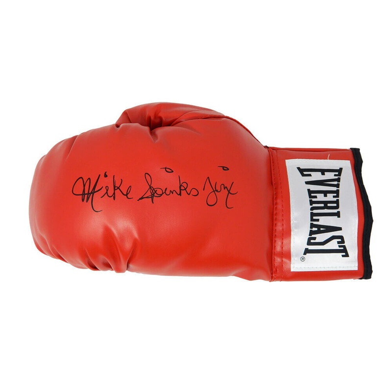 MICHAEL (MIKE) SPINKS Signed Everlast Red Boxing Glove w/Jinx – SCHWARTZ