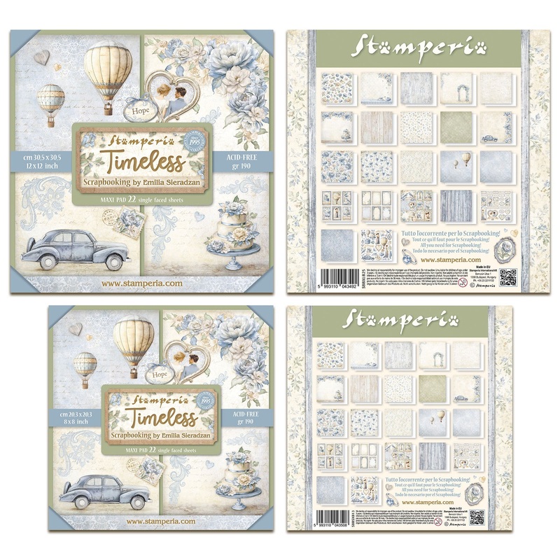 Stamperia Timeless 8×8 & 12×12 Paper Pack Maxi Bundle