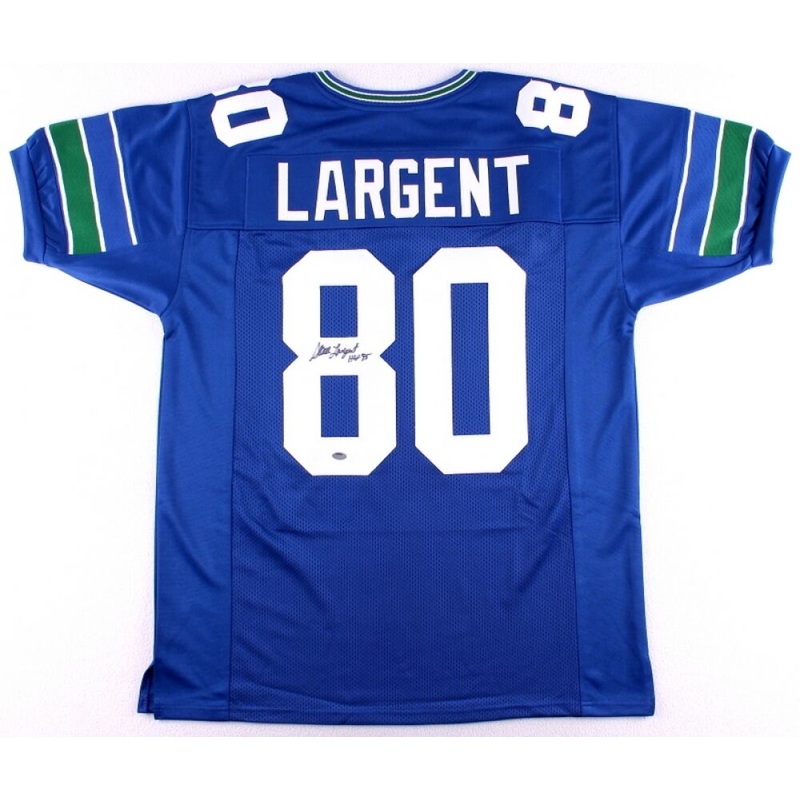 Steve Largent Signed Seattle Seahawks Jersey Inscribed HOF ’95 (JSA COA)